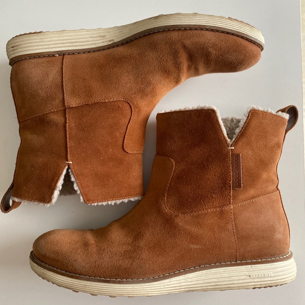 Cole Haan suede waterproof Chelsea boots